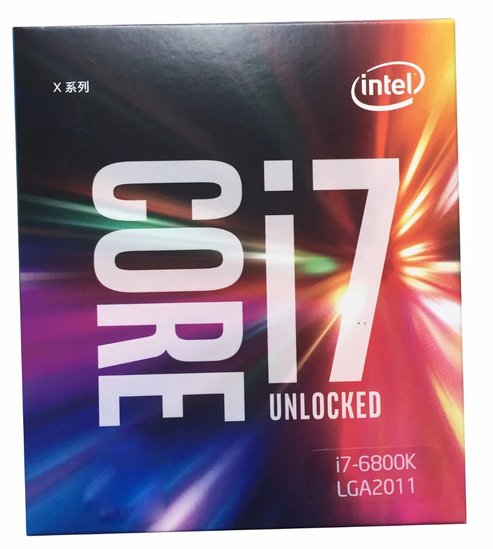 Новый оригинальный процессор Intel Core в коробке i7 6800k 3 40 ГГц LGA2011 14 нм 6 ядерный