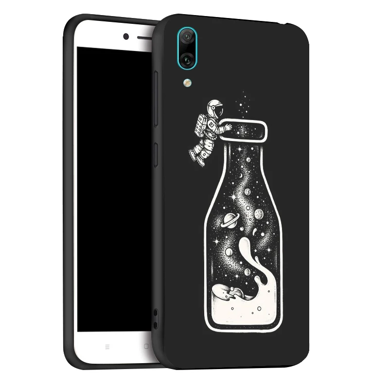 Чехол для huawei P Smart чехол s Coque космическая Луна астронавт чехол для телефона на huawei Y7 Y6 Y5 Prime Y9 чехлы - Цвет: x039