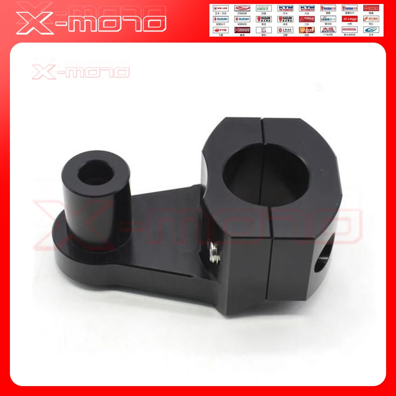 Черный/серебристый Универсальный анодированный 2 дюймовый Поворотный руль