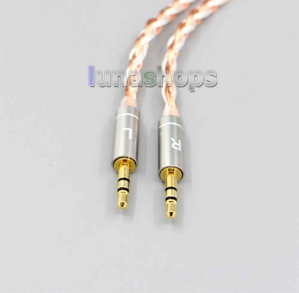 LN006021 16 ядер Серебряный OCC Сменный кабель для Hifiman HE400S HE-400I HE560 HE-350 HE1000 V2 наушников XLR 2,5 мм 4,4 мм 3,5 мм