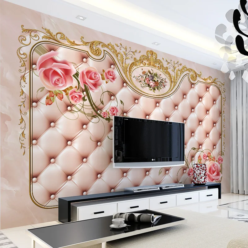 3d фрески на заказ мягкая сумка фотообои для гостиной настенные наклейки с