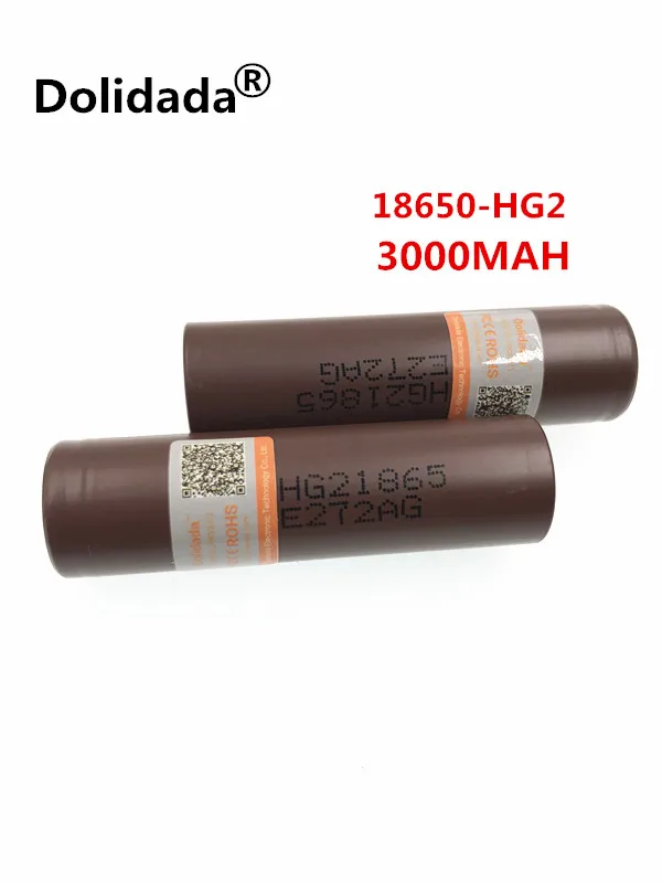 4 шт. dolidada 18650 3000 мАч 3.7 В аккумуляторная батарея для LG Hg2 18650 литиевая батарея 3.7 В 3000 мАч