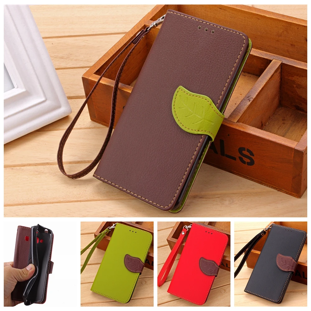 Кожаный чехол для Nokia Lumia 630 накладка телефона с подставкой откидной кошелек