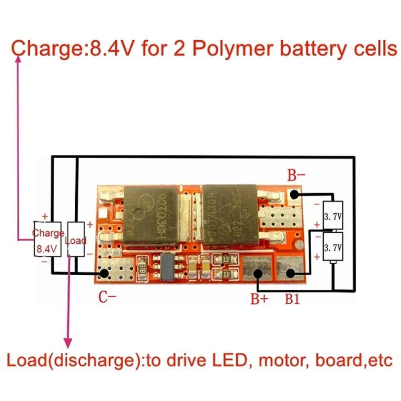 Aokin BMS 1S 2S 10A 3S 4S 5S 25A 18650 Защитная печатная плата литий ионного
