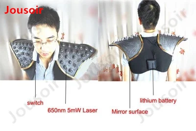 Новый дизайн красная лазерная человек световой до плеча Laserman Танец костюм для
