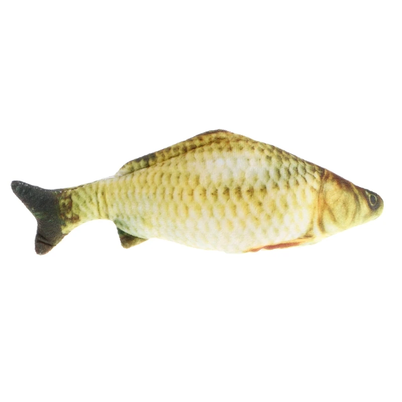 

HBB Funny Practical Jokes Toys Grass Carp Pet Cat Kitten Fish Shape Interactive Cats Chewing Playing Toys Novelty & Gag Toys