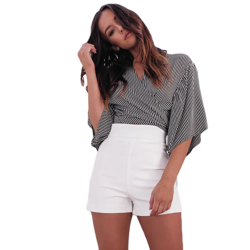 Женская блузка повседневная в полоску | одежда