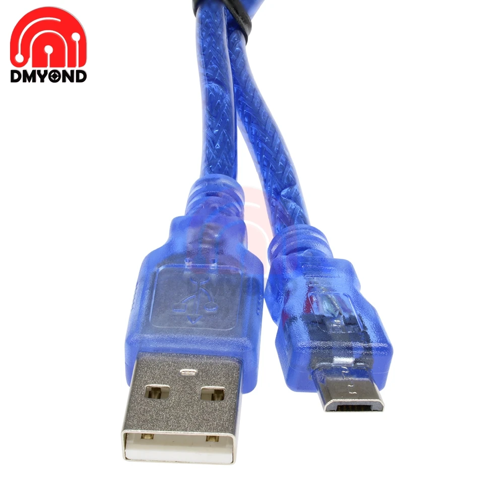 30 см 0 3 м USB 2 папа к Micro 5 pin Мужской кабель для зарядки данных шнур Diy