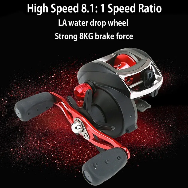 FDDL Рыболовные катушки Vissen baitcasing Reel 12+ 1bb 8,1: 1 муха литье влево/вправо рука Карп Снасти Carretilha Pesca Капля воды