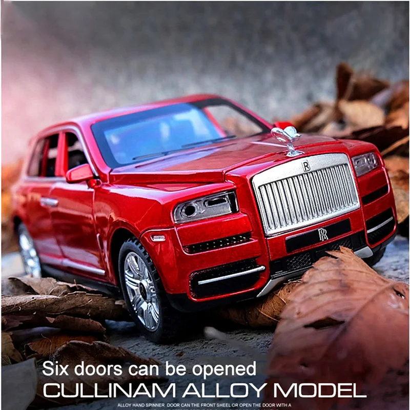 1:32 Масштаб Rolls Royce Cullinan литая модель автомобиля детский металлический звук и