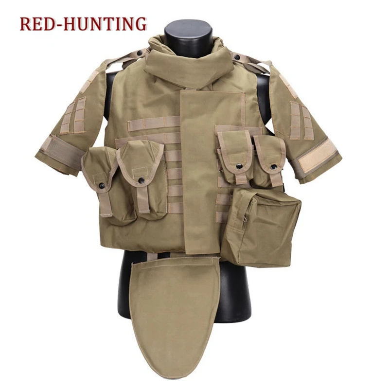 USMC Airsoft Military OTV Tactical Vest Camouflage combat Body Armor With Pouch/Pad ACU Molle Assault Plate Carrier CS Clothing