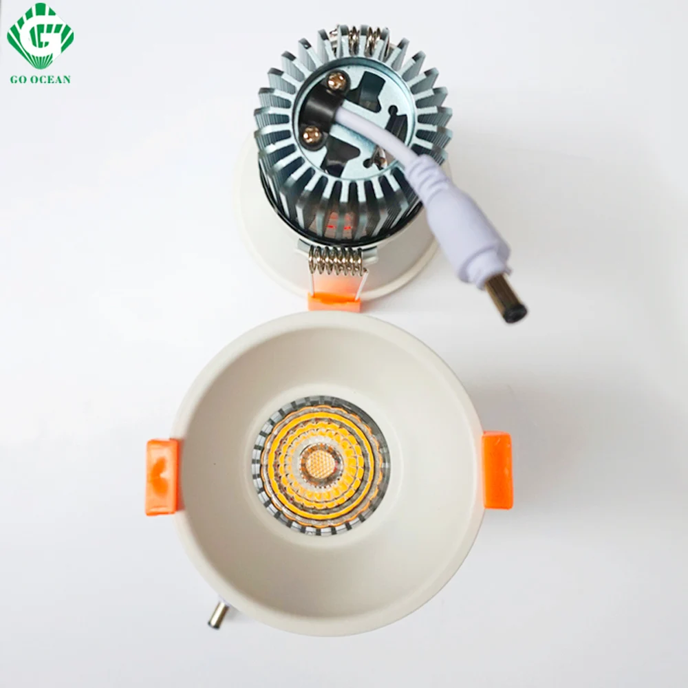 Downlights Встраиваемый проектор 12W Dimmable Spot Ceiling Светильники Светодиодная лампа