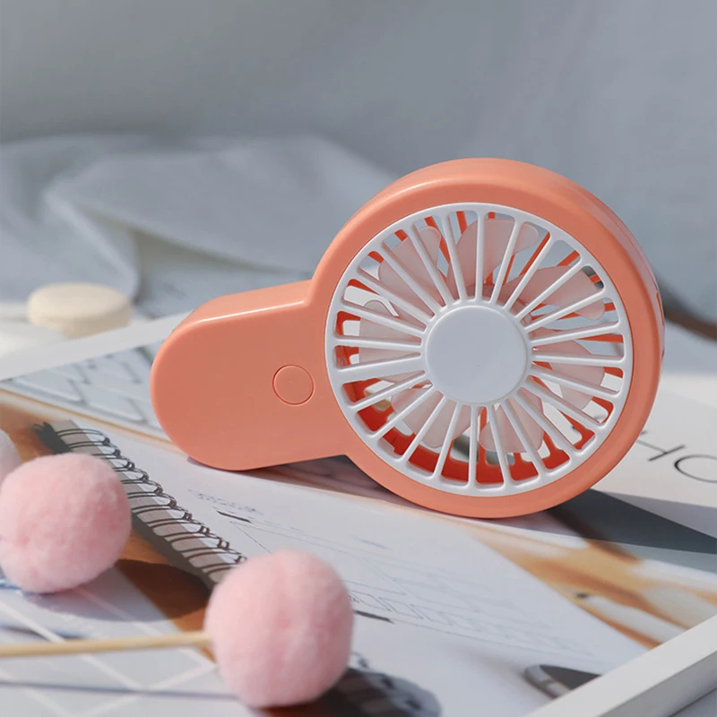 Горячая Милая портативная ручная конфетная вентилятор с батарейным питанием USB