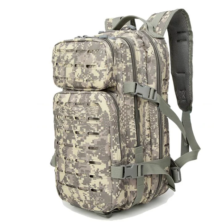 ACU WZJP 3P Открытый тактический военный 20-35L Molle рюкзак Водонепроницаемый Многофункциональный рыболовный мешок высокое качество ткань Оксфорд сумка - Цвет: ACU