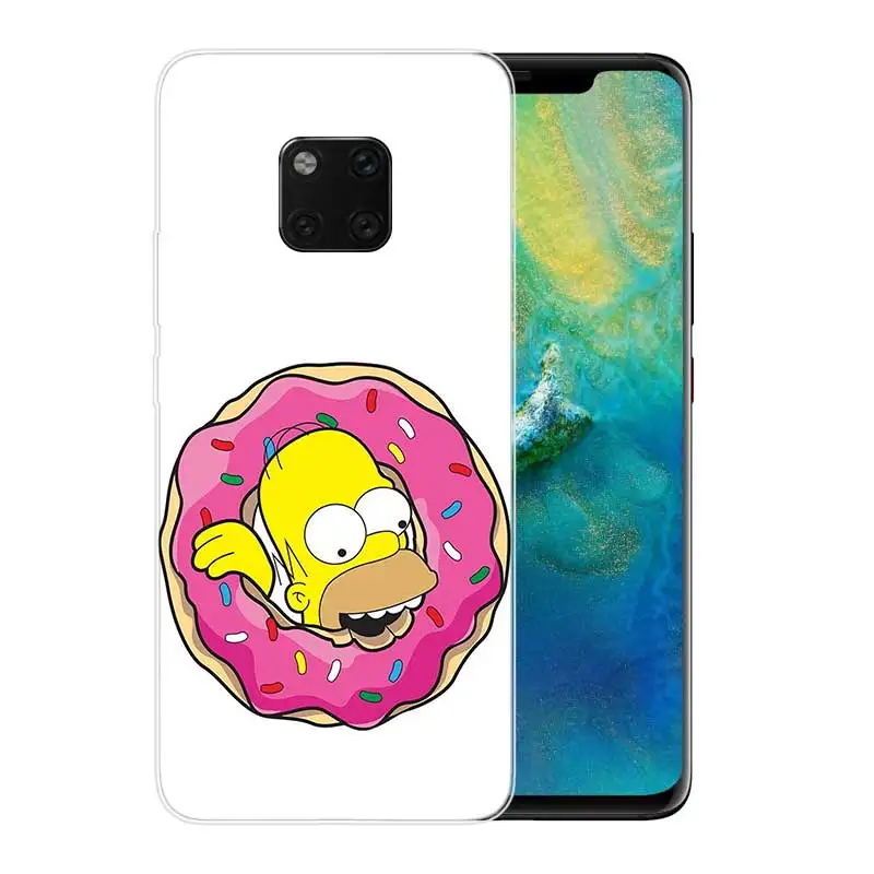 Силиконовый чехол для Huawei Mate 20X20 10 9 Pro 8 7 чехол-бампер Homer J. Simpson |