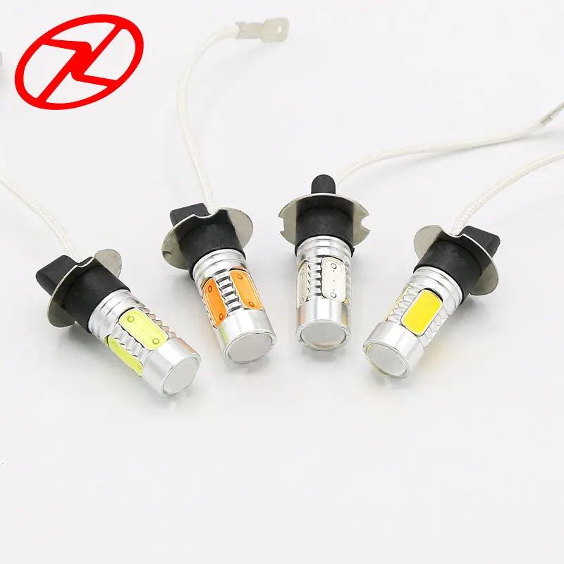 2 шт. H3 LED 7 5 Вт COB противотуманная фара Лампа дневного времени ходовой свет DC 12 В