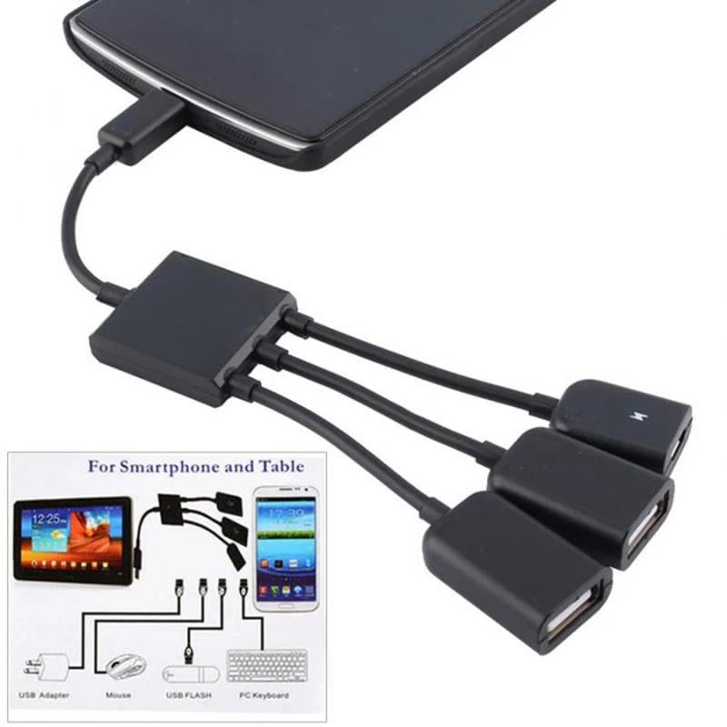 Suqy Malloom 2017 3 в 1 USB OTG Кабель адаптер Micro HUB для смартфона telefoni cellulari аксессуары|usb in