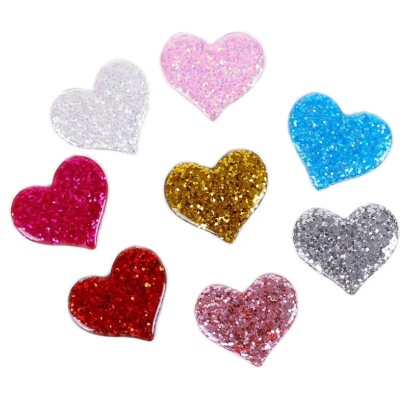 

10 шт. разноцветные блестящие подвески в форме сердца для изготовления ювелирных изделий, материалы для украшения «сделай сам», аксессуары р...