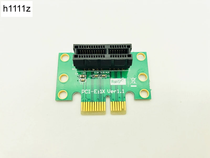 Компьютерные разъемы H1111Z переходная плата PCI Express разъем x1 к адаптер 90 градусов