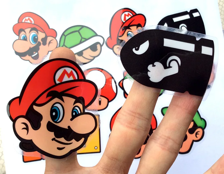 100 листов/лот instagram супер наклейки с изображением Марио для ноутбука бомба pusheen