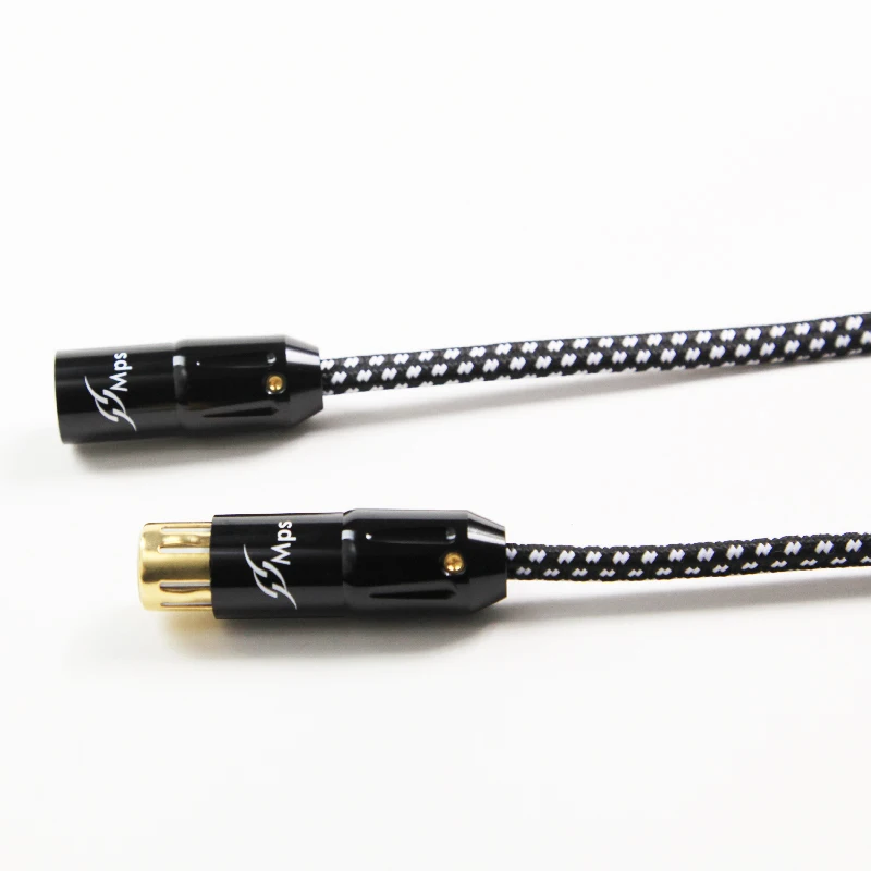 MPS X 702XLR HiFi 99.9997% OCC 24K позолоченный 3 контактный разъем XLR Балансирующий аудиокабель