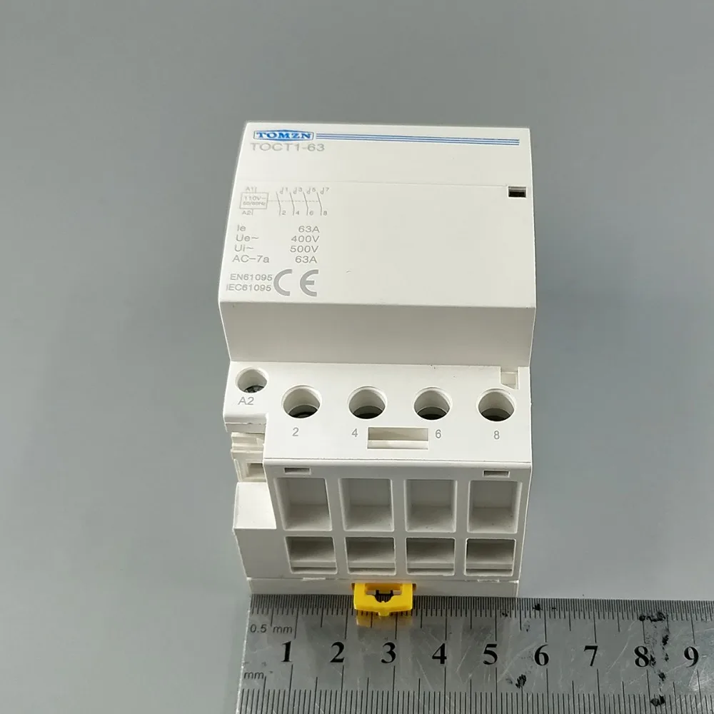 TOCT1 4P 63A 110V Катушка 400V~ 50/60HZ Din rail бытовой ac Контактор В соответствии с стандартом 4NO или 2NO 2NC контакторы