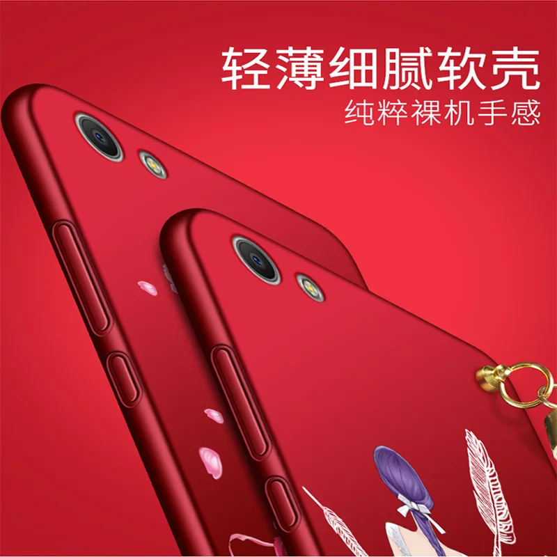 

2pcs Soft Cute Case For oppo a59s Case Silicone 5.5" Relief Colourful Case for oppoa59s Case Capa for oppo a59s shell