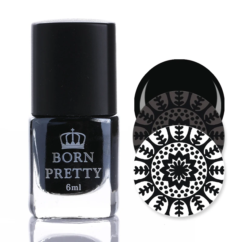 BORN PRETTY 15 мл/6 мл чистые цвета ногтей лак для стемпинга сладкий стиль стемпинг ногтей покрытие 72 Цвета Доступные лаки для ногтей