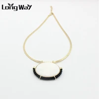 longway hot sale gold color choker necklace jewelry vintage accessories bohemia bead necklaces pendants for women sne160159