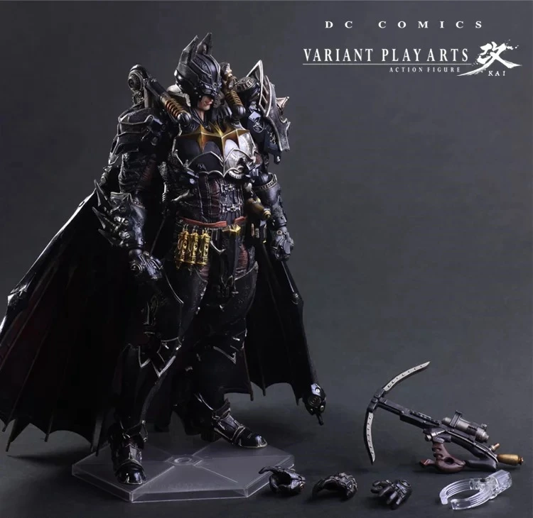 Play Arts Kai Bat Man паровой панк Бэтмен Фигурка стимпанк Брюс Уэйн 27 см вариант играть