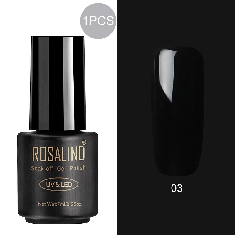 RA03 ROSALIND 7 мл Гель-лак для ногтей Полупостоянный УФ-гель гибридный набор для маникюра впитывающий лак белый праймер - Цвет: RA03
