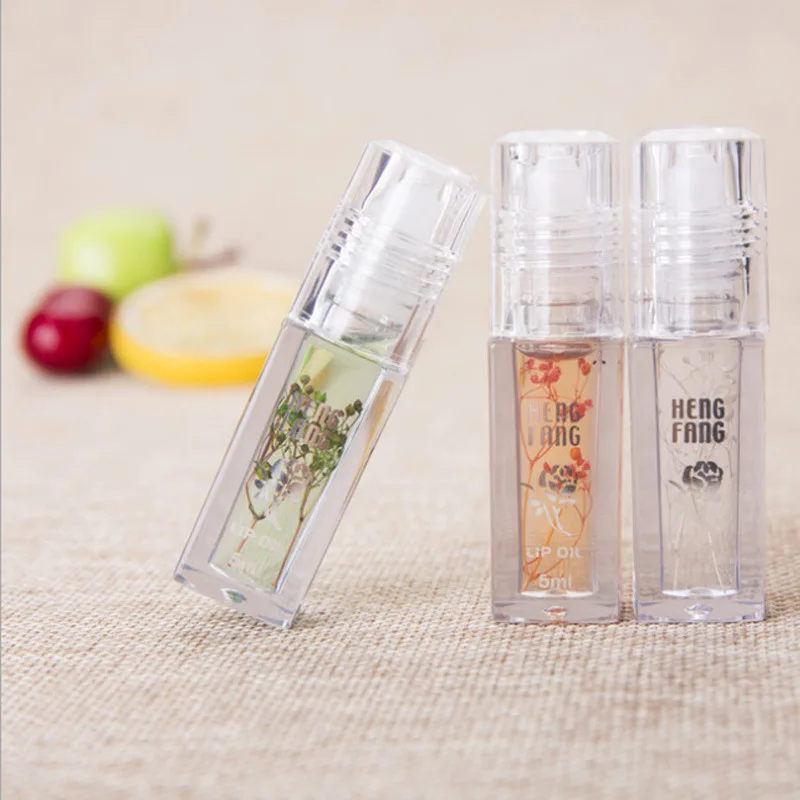 Hengfang 6PCS colorless ball flower moisturizing lip oil lasting anti-drying peeling balm film natural plant | Красота и здоровье