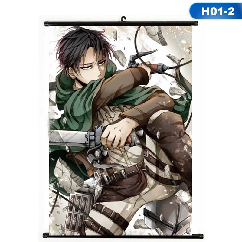 Домашний декор атака на Титанов Shingeki no Kyojin Косплей стены прокрутки