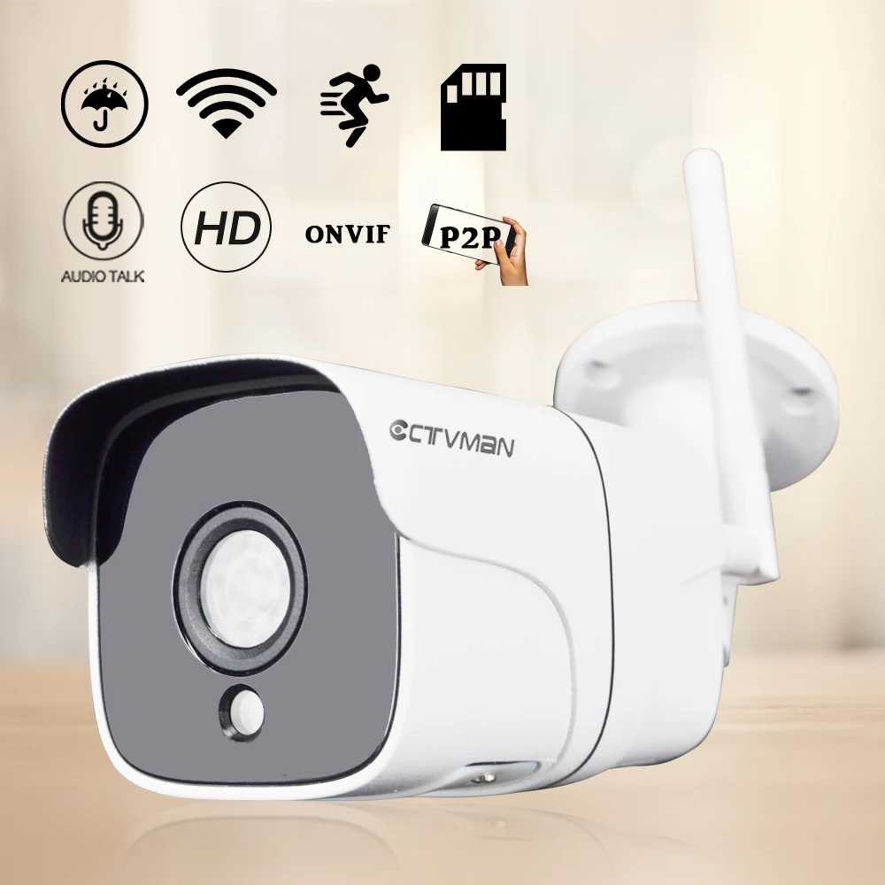IP камера CTVMAN уличная Беспроводная с поддержкой Wi Fi 1080p 2 МП|Камеры