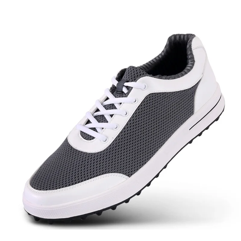 2019 для мужчин дышащая обувь гольфа Spikeless сетки Спортивная s Skidproof демпфирования