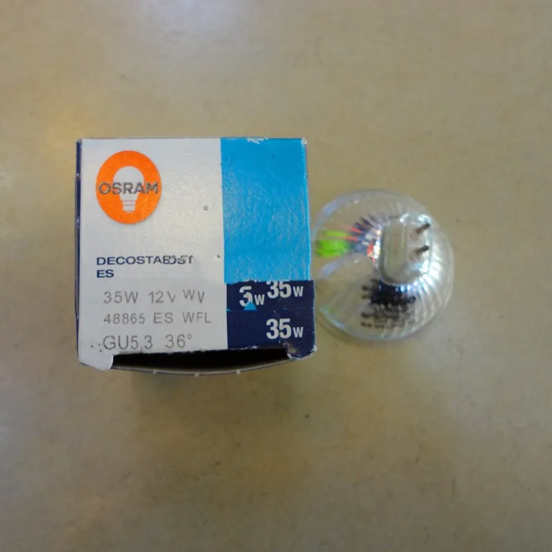 Для 2PSC OSRAM Decostar ES 48870FL 12 V 50 W лампа 24 градуса Дихроичных 51 мм GU5.3 энергосбережения