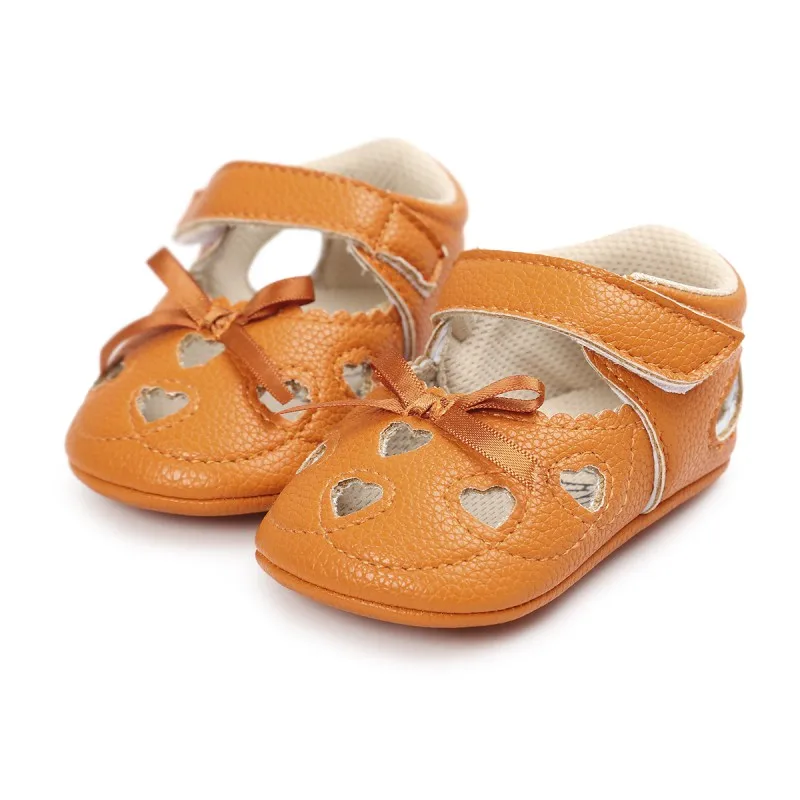 Босоножки с бантом для новорожденных летние сандалии принцесс вырезами удобные