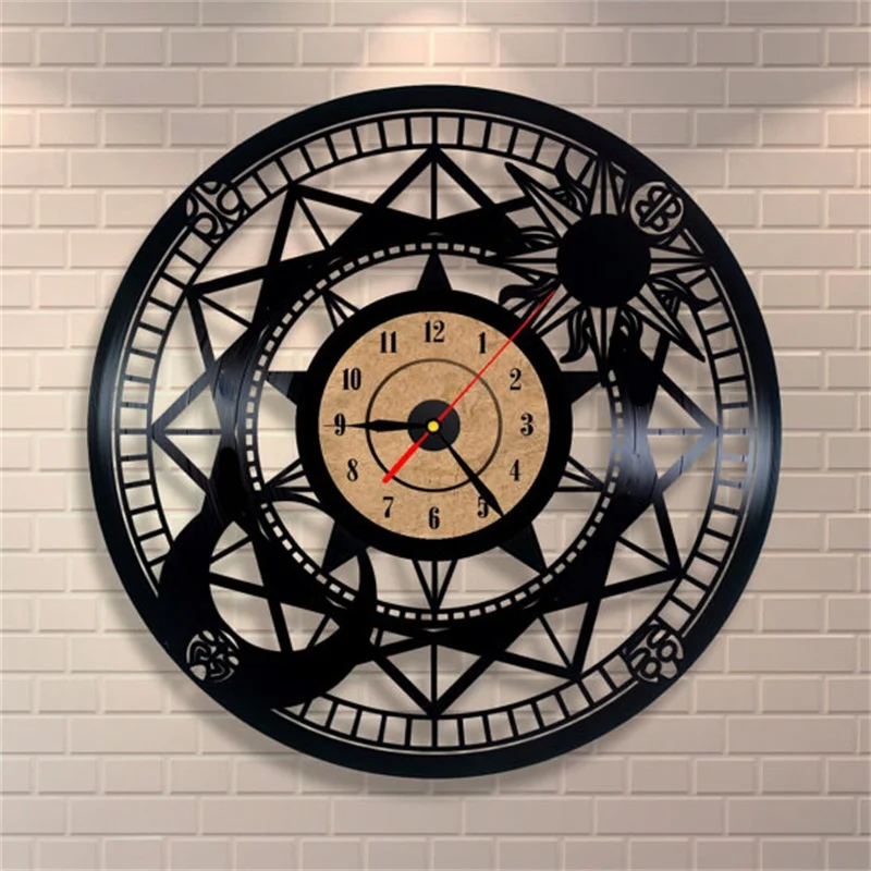 Большие виниловые часы Horloge Murale компакт диск 3D настенные кварцевые