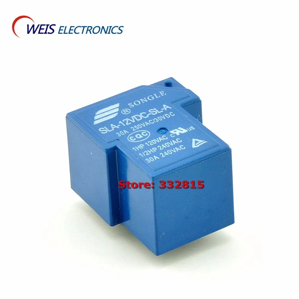 10 шт. SLA 12VDC SL A T90 12 В 30 А DIP 5PIN реле Songle новое оригинальное бесплатная доставка|songle