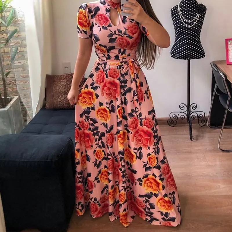 Летний сексуальный клуб вечерние пляжные серые Большие размеры женские длинные