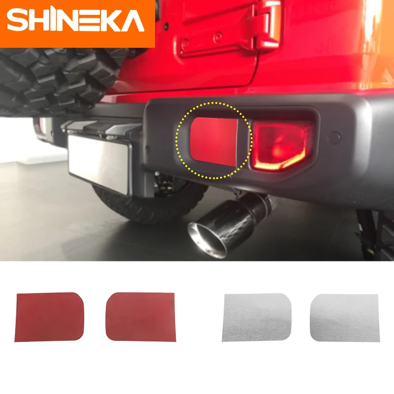 SHINEKA автомобильные наклейки для Jeep Wrangler jl аксессуары 2018 алюминиевый сплав задний