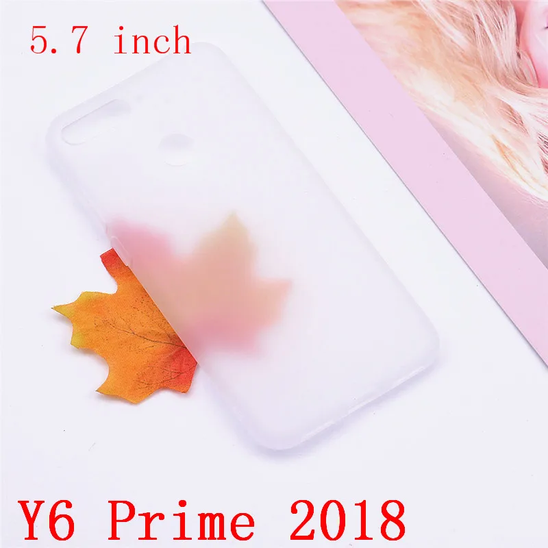 Transparent white Huawei Y6 Мягкий силиконовый чехол, карамельный цвет, чехол для huawei Y6 PRIME, милые Чехлы, TPU, задняя крышка, huawei Y6 Prime, чехол s - Цвет: Transparent white