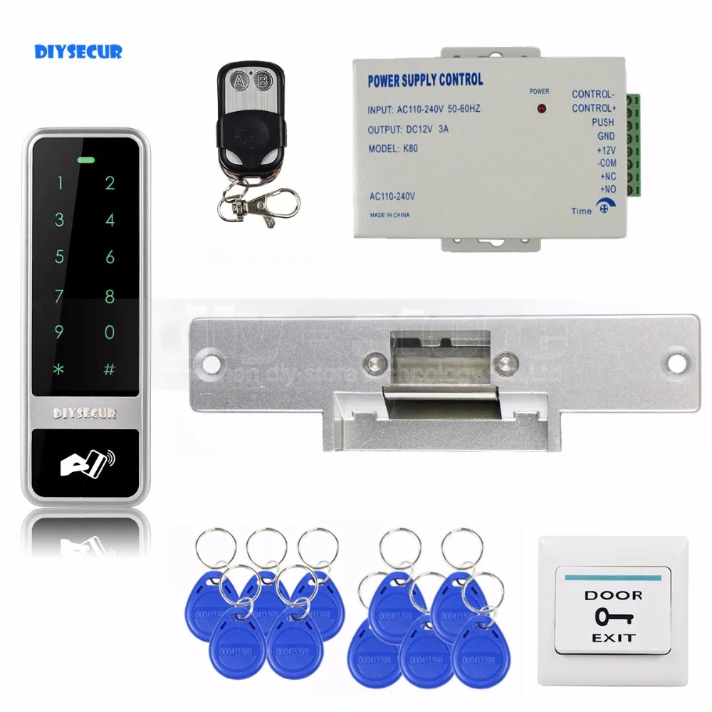 RFID-считыватель DIYSECUR 125 кГц клавиатура с паролем + Блокировка удара дистанционное