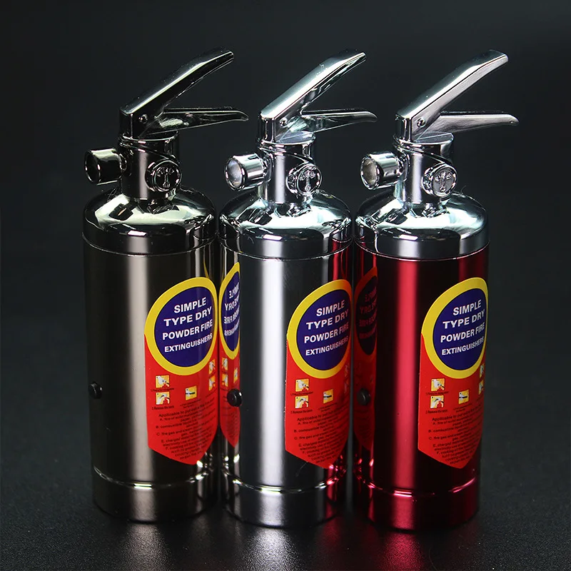 Зажигалка огнетушителя металлические газовые зажигалки бытовые товары и