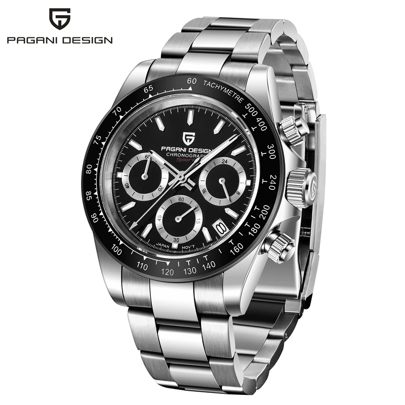Relogio Masculino, Pagani, дизайн, хронограф, военные кварцевые часы, мужские, люксовый бренд, сапфир, спортивные наручные часы, календарь, часы для мужчин
