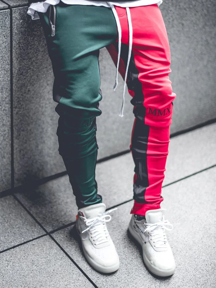 

2019 new muscle fitness trousers foot zipper cotton summer clothing casual sweatpants running gym jogging pants men Size M-XXXL