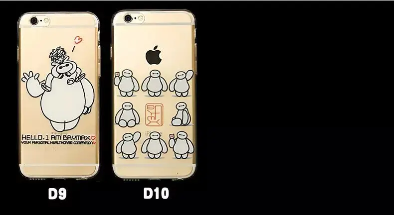 Baymax Ultra thin Silicon Transparent Case For iPhone 6 Plus 5.5 TPU Slim Clear Soft back cover for Iphone 5.5&quot-Free ship |