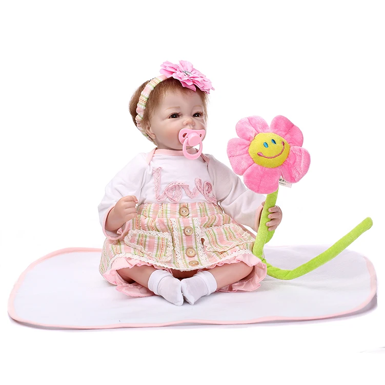 

Real Reborn Babies Silicone Reborn Dolls with Clothes Lifelike Baby Reborn Baby Doll Educational Toy for Girls Children