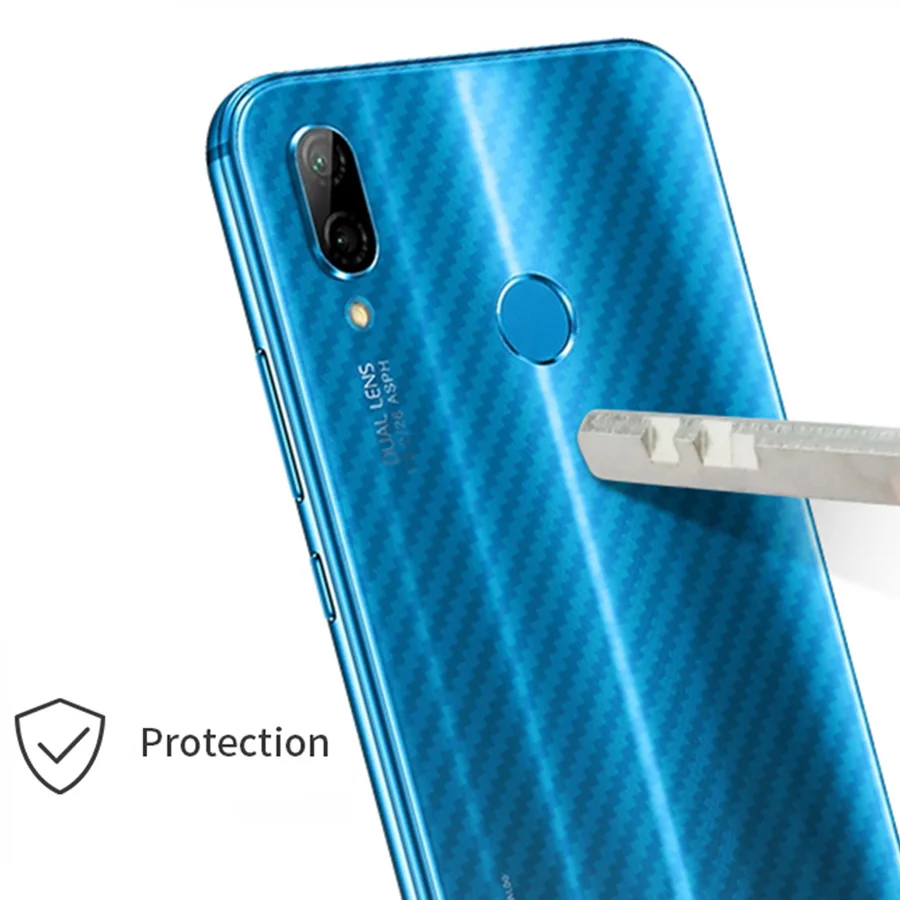 WZH 5 шт 3D наклейка из углеродного волокна защитная пленка для экрана Huawei P20 Pro Lite Honor