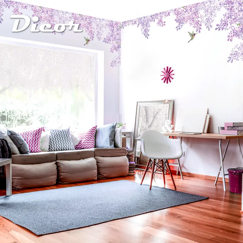 DICOR Наклейка на стену Наклейка домашний магазин Декор DIY Съемный художественный виниловый Фреска для гостиной, ТВ-фон столовая QT597
